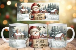 Mug Wrap Sublimation - snowman Product Image 1