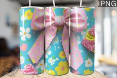 Spring Fling Bow Tumbler Wrap -High Quality 300 Dpi Product Image 1