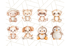 Stuffed Animal Nursery Clipart PNG Bundle, Pastel Plush Toy Product Image 5