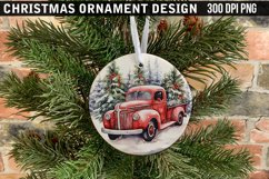 Christmas Ornament Sublimation PNG Design Product Image 1