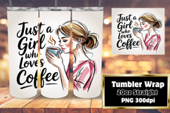 EXTRAORDINARY 20oz Tumbler Graphic , Just A Girl Product Image 1