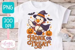 Hallowen Goose PNG design, Cute Halloween shirt sublimation Product Image 3