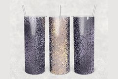 Custom Name Purple glitter 20 oz skinny tumbler sublimation Product Image 1