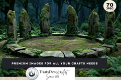 Fantasy Landscape Backdrops Mystic Scenery Digital Paper Set Product Image 13