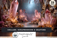 Fantasy Landscape Backdrops Mystic Scenery Digital Paper Set Product Image 5