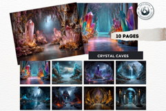 Fantasy Landscape Backdrops Mystic Scenery Digital Paper Set Product Image 6