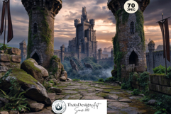 Fantasy Landscape Backdrops Mystic Scenery Digital Paper Set Product Image 7