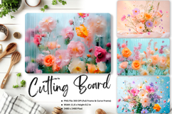 Flower Cutting Board Kitchen Chopping Board Sublimation_70 Product Image 1