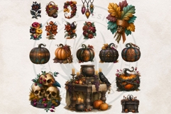 Harvest Witch Clipart Autumn Cottagecore Apothecary PNG RPG Product Image 13