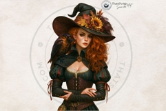 Harvest Witch Clipart Autumn Cottagecore Apothecary PNG RPG Product Image 16