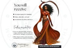 Harvest Witch Clipart Autumn Cottagecore Apothecary PNG RPG Product Image 2
