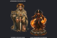 Harvest Witch Clipart Autumn Cottagecore Apothecary PNG RPG Product Image 3