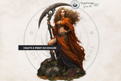 Harvest Witch Clipart Autumn Cottagecore Apothecary PNG RPG Product Image 5