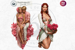 Romantic Couple And Fantasy Bride Graphics Set Product Image 11