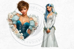 Romantic Couple And Fantasy Bride Graphics Set Product Image 16