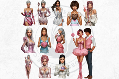 Romantic Couple And Fantasy Bride Graphics Set Product Image 5