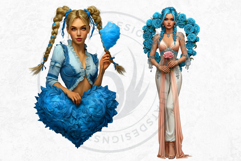 Romantic Couple And Fantasy Bride Graphics Set Product Image 7