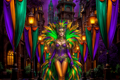 Mardi Gras Carnival Masquerade Cliparts and Backgrounds Product Image 11
