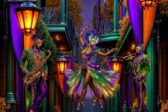 Mardi Gras Carnival Masquerade Cliparts and Backgrounds Product Image 14