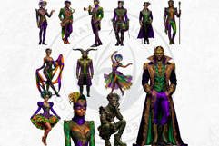 Mardi Gras Carnival Masquerade Cliparts and Backgrounds Product Image 8