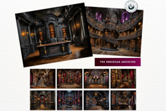 Gothic Opera Theater Digital Papers &amp; Masquerade Backgrounds Product Image 14