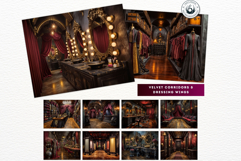 Gothic Opera Theater Digital Papers &amp; Masquerade Backgrounds Product Image 15