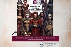 Gothic Opera Theater Digital Papers &amp; Masquerade Backgrounds Product Image 16