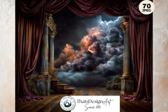 Gothic Opera Theater Digital Papers &amp; Masquerade Backgrounds Product Image 4