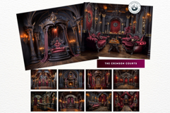 Gothic Opera Theater Digital Papers &amp; Masquerade Backgrounds Product Image 5