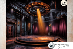 Gothic Opera Theater Digital Papers &amp; Masquerade Backgrounds Product Image 6