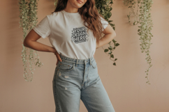 Women Stand T-Shirt Mockup PSD JPG Product Image 1