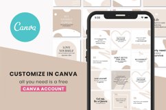 Self Love Quotes | Canva Quotes | Editable Instagram Quotes Product Image 4