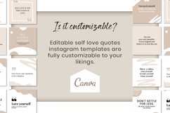 Self Love Quotes | Canva Quotes | Editable Instagram Quotes Product Image 8