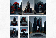 Red Silence Characters Cliparts &amp; Backgrounds Fantasy art Product Image 12