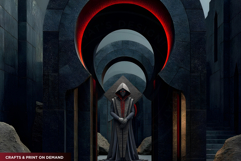 Red Silence Characters Cliparts &amp; Backgrounds Fantasy art Product Image 14