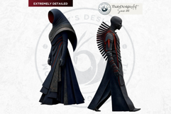 Red Silence Characters Cliparts &amp; Backgrounds Fantasy art Product Image 16