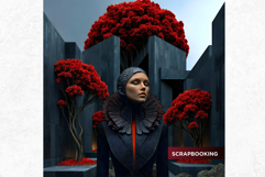 Red Silence Characters Cliparts &amp; Backgrounds Fantasy art Product Image 7