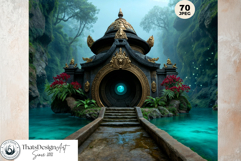 Sunken Palace Underwater Fantasy Ruins Digital Paper Pages Product Image 14