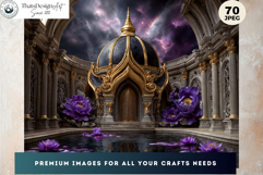 Sunken Palace Underwater Fantasy Ruins Digital Paper Pages Product Image 17