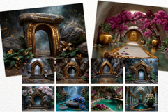 Sunken Palace Underwater Fantasy Ruins Digital Paper Pages Product Image 4