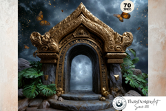 Sunken Palace Underwater Fantasy Ruins Digital Paper Pages Product Image 6