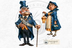 Teal Whimsy Borough Quirky Character Clipart storybook PNG Product Image 10