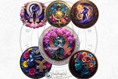 International Women's Day Round Cliparts &amp; Backgrounds PNG Product Image 11