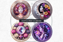 International Women's Day Round Cliparts &amp; Backgrounds PNG Product Image 4