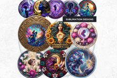 International Women's Day Round Cliparts &amp; Backgrounds PNG Product Image 7