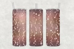 Brown Tints Glowing Glitter Tumbler Sublimation Product Image 1