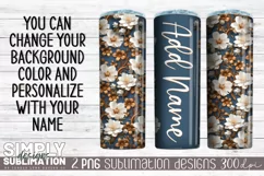 3D Seamless Sublimation Skinny Tumbler Wrap| 20oz | Png Product Image 3