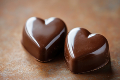 Heart Shaped Chocolate Background Wallpaper Product Image 1
