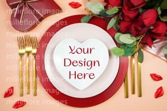 Valentine Table Setting Plates SVG Craft Mockups Bundle Product Image 7