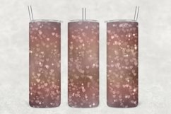 Brown Tone Fades Hearts Sparkle Tumbler Sublimation Product Image 1